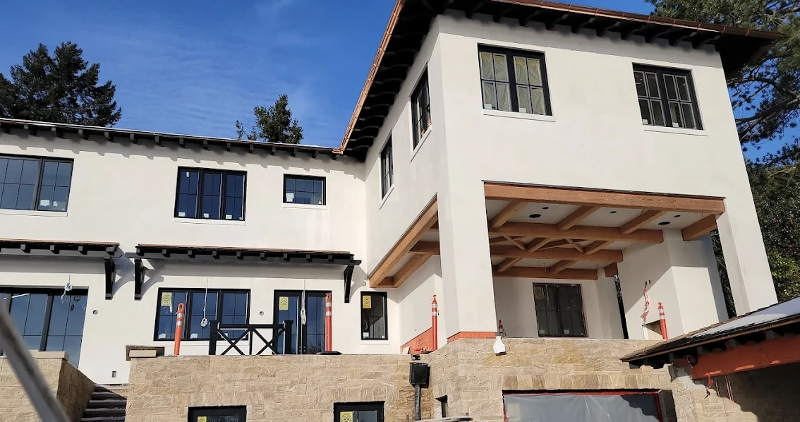 Cedar Park Texas residential neighborhood with stucco homes